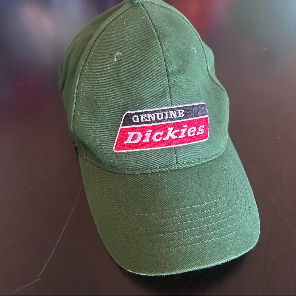 Dickies Green 100% Cotton SnapBack Cap with Embroidered Logo Patch
